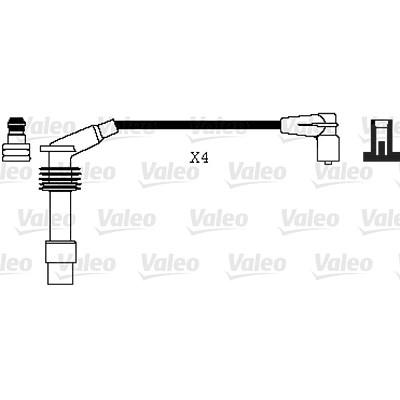 Valeo Zündleitungssatz [Hersteller-Nr. 346074] für Opel, Vauxhall Image