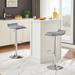 Javlergo Set of 2 Bar Stools Adjustable Swivel Counter Height Bar Chair with Footrest