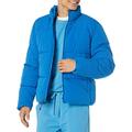 Amazon Essentials Herren Daunenjacke mit Stehkragen (in Übergrößen erhältlich), Kräftiges Blau, M