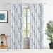 Decoultimatex Tree Branch Blackout Window Curtain Panels Blue White Thermal Insulated Drapes for Bedroom Living Room Back Tab 52 x 84 x 2