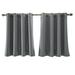 Wovilon 2Pc Insulated Foam Lined Heavy Thick Grommet Window Curtain Panels Blackout Curtains For Bedroom Curtains For Living Room Kitchen Curtains