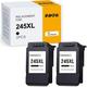 245XL Ink Cartridges for Canon PG-245XL 245 Black Ink Cartridge Compatible for Canon Pixma MX490 MX492 MG2522