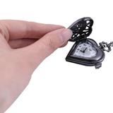 YANXIAO New Personality Quartz Pocket Watch Fashion Light Pendant Small Pocket Watch Black 2023 As Shown - Surprised Gift