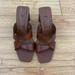 Zara Shoes | Leather Zara Sandals | Color: Brown | Size: 36