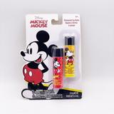 Disney Bath, Skin & Hair | Disney Mickey Mouse 2 Pc Flavored Lip Balm, Cherry And Bubble Gum Net Wt .14 Oz | Color: Red | Size: Net Wt .14 Oz