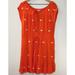 Anthropologie Dresses | Anthropologie Leif Notes Espejo Mirror Flowy Sun Dress | Size 2 (Oversized) | Color: Red | Size: 2