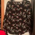 Disney Tops | Disney A Collection By Lc Lauren Conrad Long Sleeve Blouse. | Color: Black/Red | Size: Xs