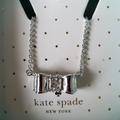 Kate Spade Jewelry | Kate Spade Moon River Bow Necklace Silver Nwb | Color: Silver | Size: Os