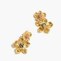 Madewell Jewelry | Madewell Double Floral Drop Earrings | Color: Gold | Size: Os