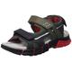 Geox J DYNOMIX Boy Sandal, Military/RED, 30 EU