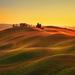 Gracie Oaks Tuscany, Sunset Rural Landscape. Rolling Hills, Countryside Farm - Wrapped Canvas Photograph Canvas in White | Wayfair