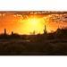Union Rustic Sunset View of the Arizona Desert w/ Cacti, USA - Wrapped Canvas Photograph Canvas in White | 24 H x 36 W x 1.25 D in | Wayfair