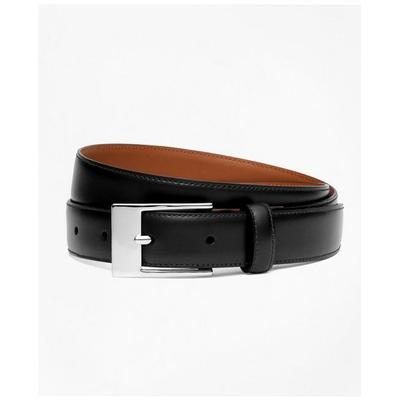 Brooks Brothers Boys Classic Leather Belt | Black | Size 28
