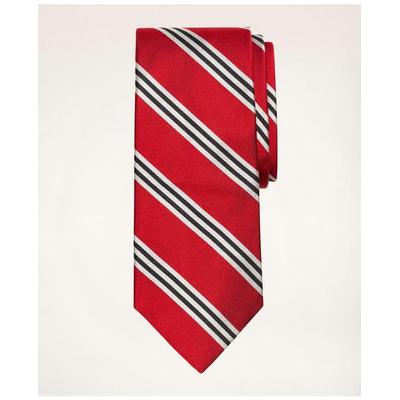 Brooks Brothers Men's Rep Tie | Red/White | Size Regular