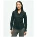 Brooks Brothers Women's Fitted Non-Iron Stretch Supima Cotton Ruffle Dress Shirt | Black | Size 10