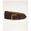 Brooks Brothers Men's Classic Suede Belt | Brown | Size 40