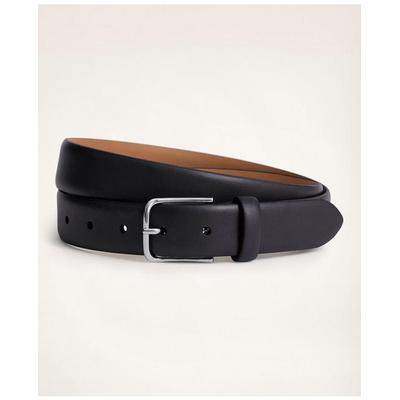 Brooks Brothers Men's Leather Feather Edge Belt | Black | Size 30
