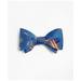 Brooks Brothers Men's Nautical with Stripe Reversible Bow Tie | Blue