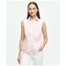 Brooks Brothers Women's Fitted Non-Iron Stretch Supima Cotton Sleeveless Dress Shirt | Pink | Size 10