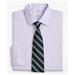 Brooks Brothers Men's Stretch Regent Regular-Fit Dress Shirt, Non-Iron Pinpoint Ainsley Collar | Lavender | Size 15½ 32