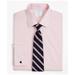 Brooks Brothers Men's Stretch Milano Slim Fit Dress Shirt, Non-Iron Pinpoint Ainsley Collar French Cuff | Pink | Size 15 34