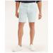Brooks Brothers Men's Big & Tall Cotton Seersucker Stripe Shorts | Green/White | Size 46