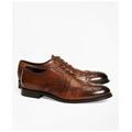 Brooks Brothers Men's 1818 Footwear Leather Wingtips Shoes | Cognac | Size 7½ D