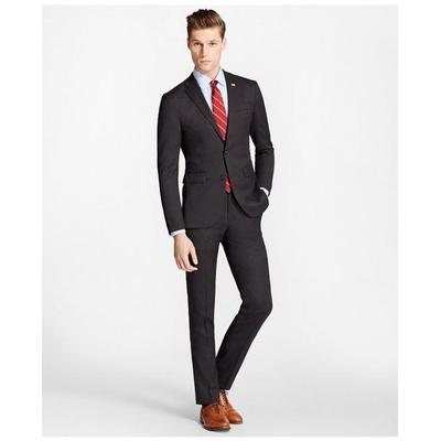 Brooks Brothers Men's Slim Fit Stretch Wool Two-Button 1818 Suit | Charcoal | Size 41 Regular