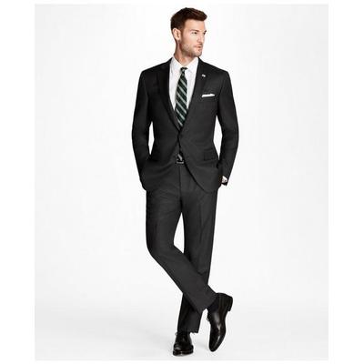 Brooks Brothers Men's Classic Fit Tic 1818 Suit | Grey | Size 42 Short