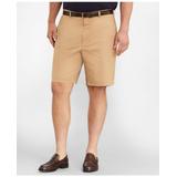 Brooks Brothers Men's Big & Tall 10" Flat Front Stretch Advantage Chino Shorts | British Khaki | Size 48