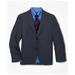 Brooks Brothers Boys Prep Two-Button Wool Suit Jacket | Grey | Size 14