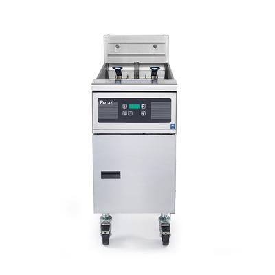 Pitco SE14R Solstice Commercial Electric Fryer - (1) 50 lb Vat, Floor Model, 208v/1ph, Stainless Steel