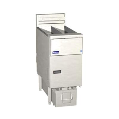 Pitco SE14X-4FD 220/1 Commercial Electric Fryer - (4) 50 lb Vats, Floor Model, 220v/1ph, Stainless Steel