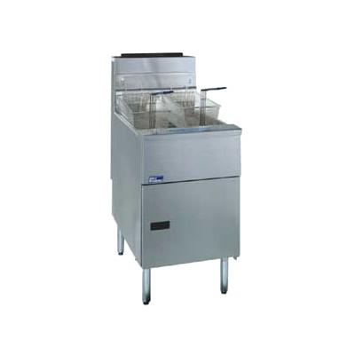 Pitco SE18S-3FD 240/1 Commercial Electric Fryer - (3) 90 lb Vats, Floor Model, 240v/1ph, Stainless Steel