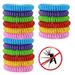 18 Pack Mosquito Repellent Bracelet All Natural Deet Free Anti Insect Bands Keep Away Insects Bugs and Midge Long-lasting Waterproof and Safe Pest Control for Kids and Adults