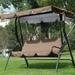 VBVC Patio Swing Canopy Cover Set Swing Replacement + Swing Cushion Cover