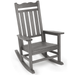 Jiekair Outdoor Rocking Chair Porch Rocker 400 Lbs Support Patio Chair Gray