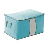 Household Essentials And Supplies Home Quilt Storage Box Large Capacity Foldable Storage Box With Window Blue One SizeLAWOR NINA6894