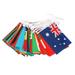 Nuolux Flags Flag Banner Decoration String Countries International World National Hanging 100 Flags Country Pennant Small Mini