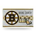 Hockey Rico Industries Boston Bruins This is Bruins Country 3 x 5 Banner Flag Single Sided - Indoor or Outdoor - Home DÃ©cor