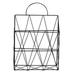 Bestonzon Wall Basket Magazine Hanging Rack Holder File Metal Wire Mounted Bin Rustic Storage Mail Portable Organizer Shelf