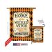 Breeze Decor 12059 Halloween Wicked Home 2-Sided Vertical Impression House Flag - 28 x 40 in.