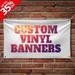 Anley Custom Vinyl Banner - 13oz Heavy Duty Vinyl Sign - Metal Grommets & Heat Welded Hems - for Celebrating Advertising Direction