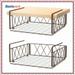 Bextsrack 2 PC Wire Cabinet Shelf Under Shelf Basket kitchen pantry organizers and storage-(Bronze)