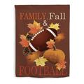 ThisWear Fall Decoration Family Fall & Football Flag Fall Season Decor Pumpkin Decor Vertical House Flag Fall