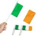 Anley 12 Pack Ireland Mini Flag - Hand Held Miniature Irish National Flags 5x8 Inch