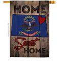 Ornament Collection 28 x 40 in. State North Dakota Home Sweet American State Vertical House Flag with Double-Sided Decorative Banner Garden Yard Gift