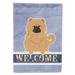 Carolines Treasures BB5725CHF Chow Chow Cream Welcome Flag Canvas House Size Large multicolor