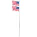 Porfeet 20ft Solemn Outdoor Decoration Sectional Halyard Pole US America Flag Flagpole Kit