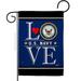 Americana Home & Garden G142633-BO 13 x 18.5 in. US Navy Love Garden Flag with Armed Forces Double-Sided Decorative Vertical Flags House Decoration Banner Yard Gift